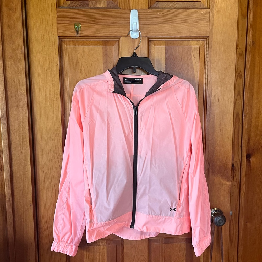 Peach under armor windbreaker